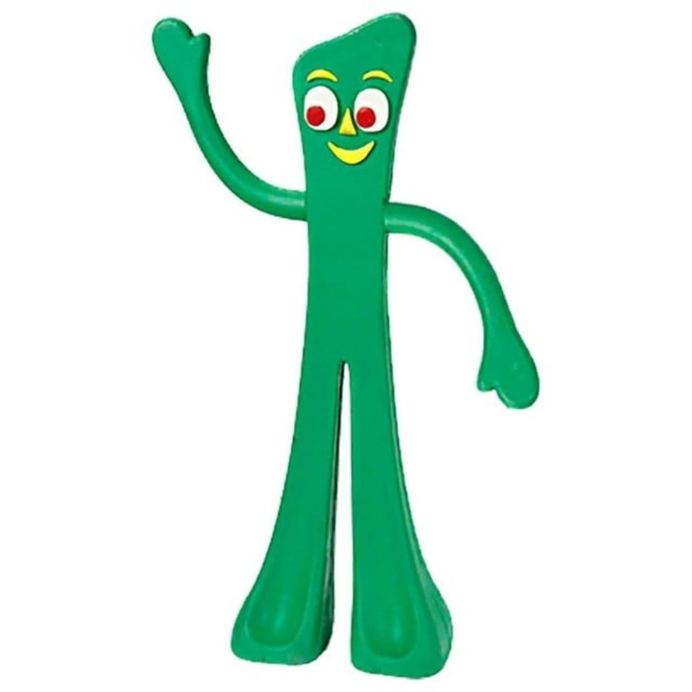 Gumby Flexible Rubber 9" Green Dog Chew Toy from Multipet International NWT